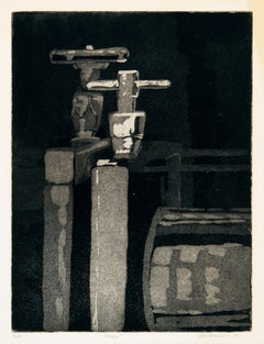 "Press" - Artist's Proof Etching in Ink on Paper