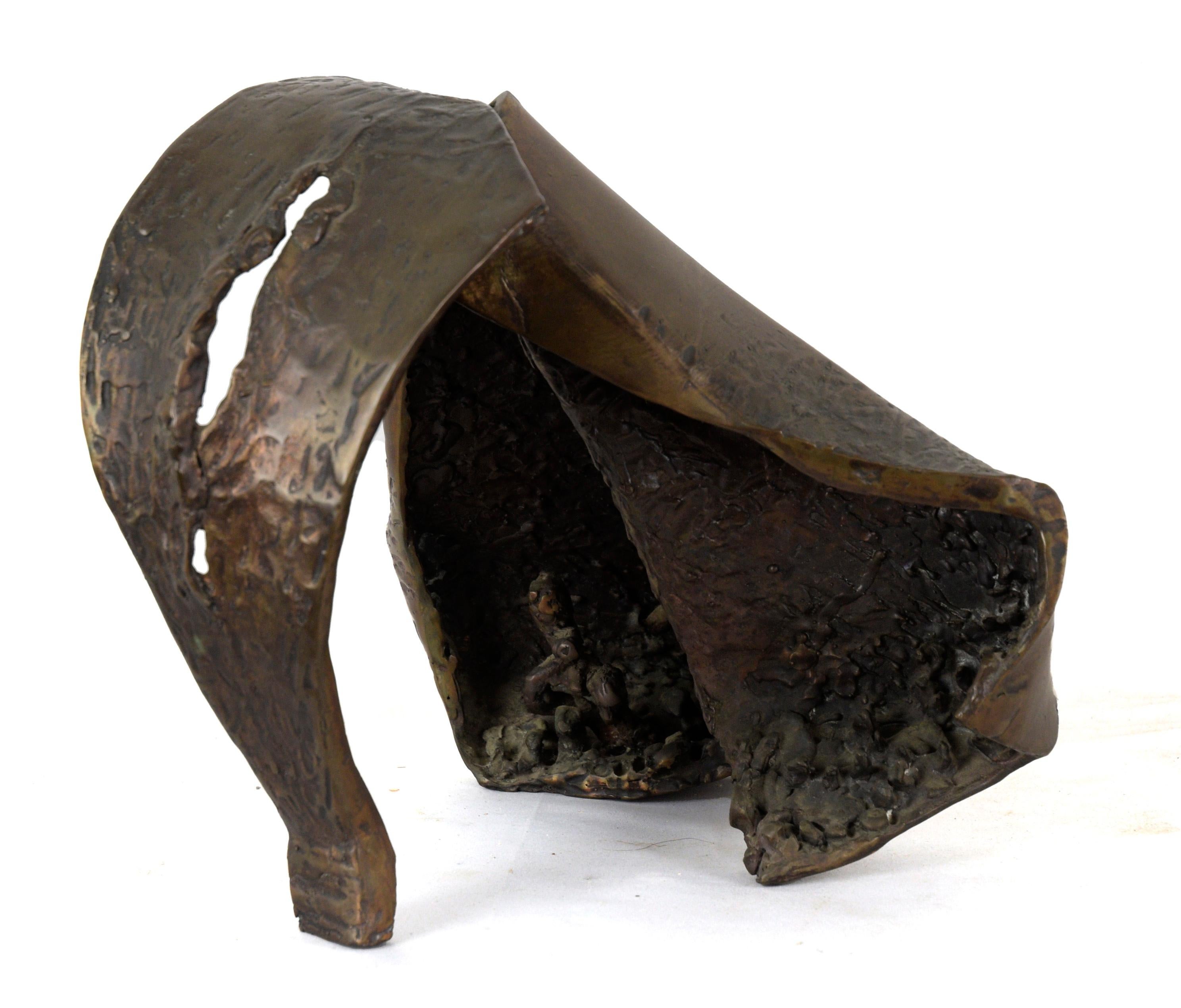 Modern Abstract Bronze Sculpture of a Woman's Torso  #79