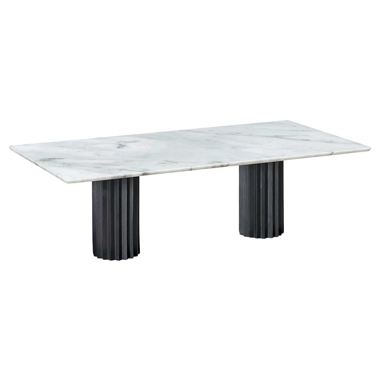 Doris White Carrara Marble Rectangular Dining Table by Fred and Juul For Sale