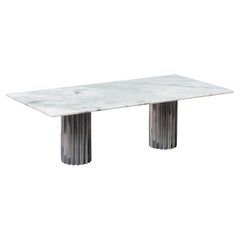 Table de salle à manger rectangulaire Doris White Carrara de Fred et Juul