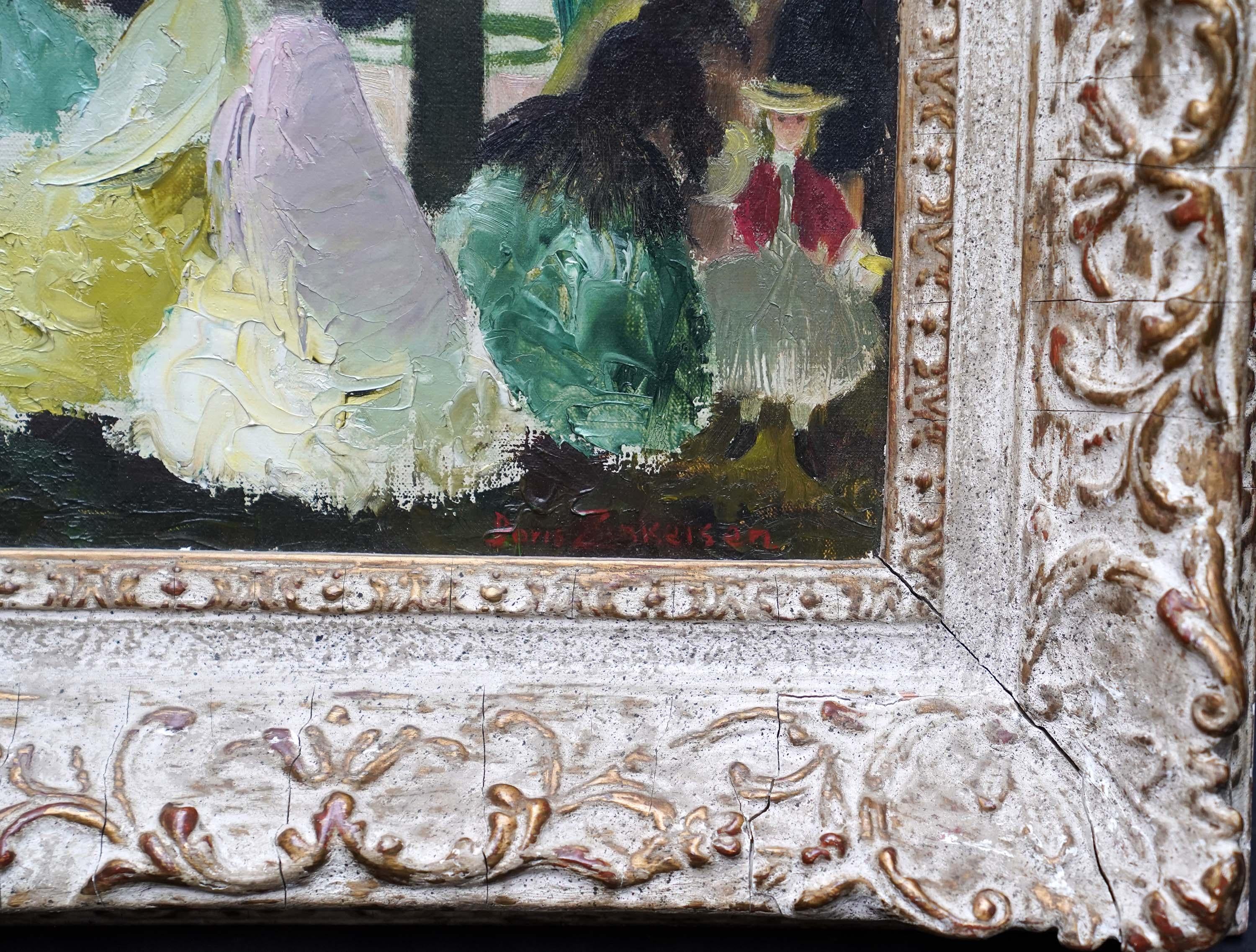 The Steamboat - British Post Impressionist art oil painting female artist For Sale 6