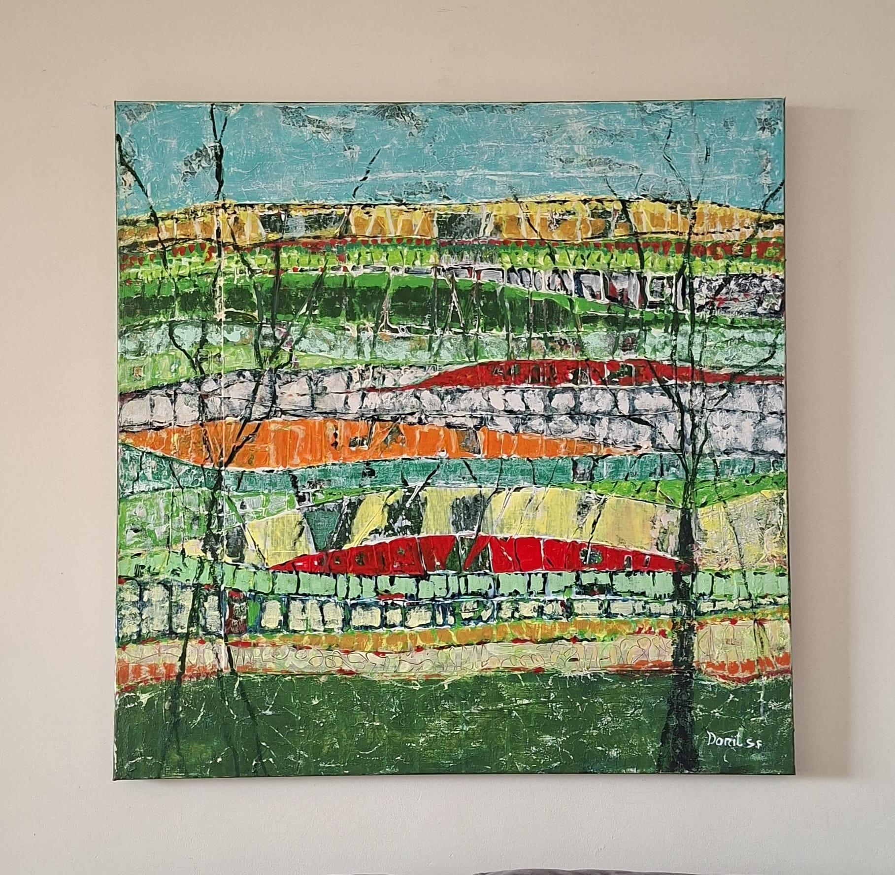 Abstract landscape - abstract painting, landscape painting