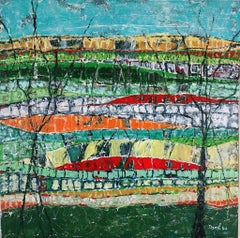 Abstrakte Landschaft - Abstrakte Malerei, Landschaftsmalerei