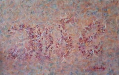 Calm, Abstract Painting, Oil on Canvas, 65x100 cm