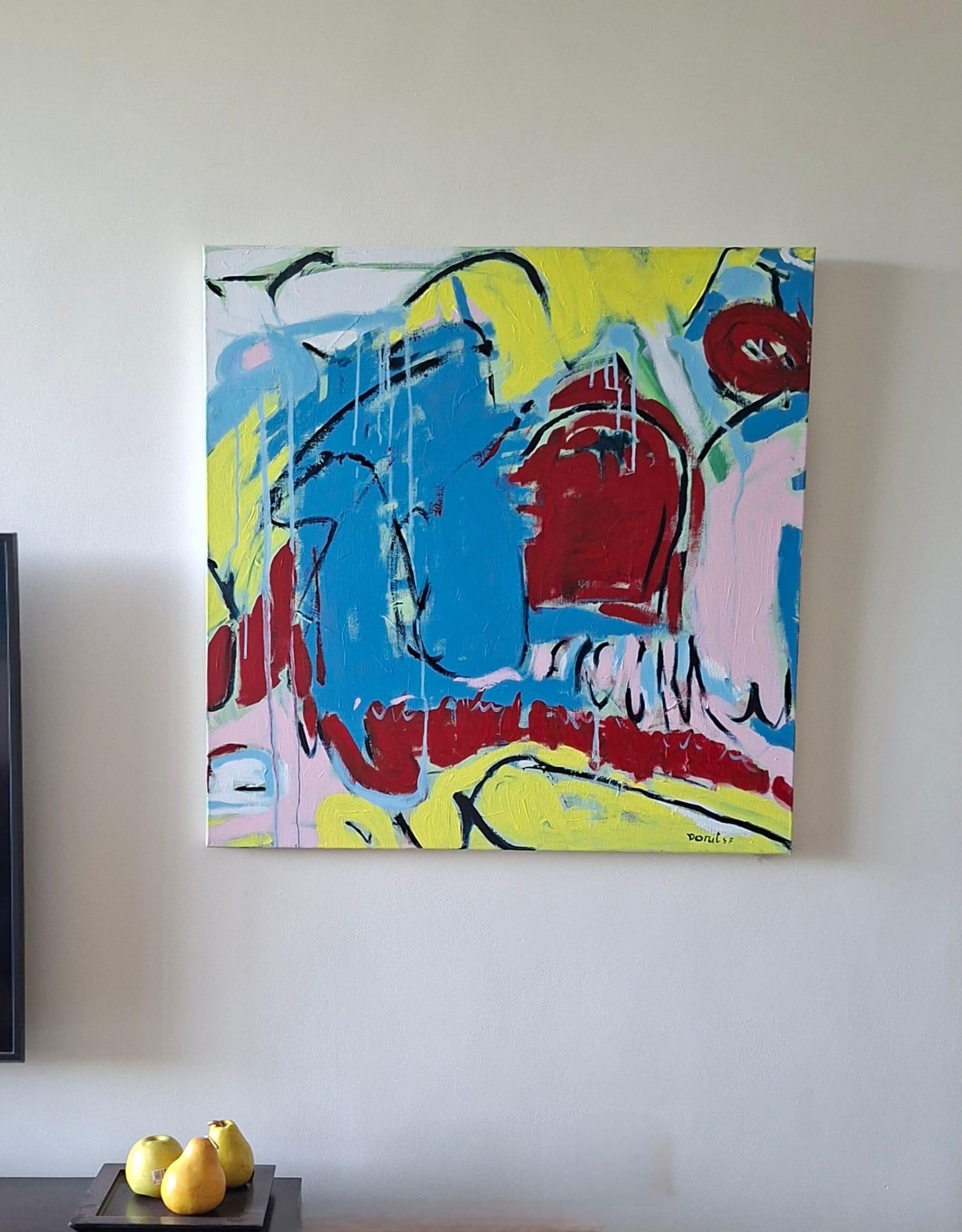 Kiss - Abstrakte Malerei, Landschaftsmalerei im Angebot 2