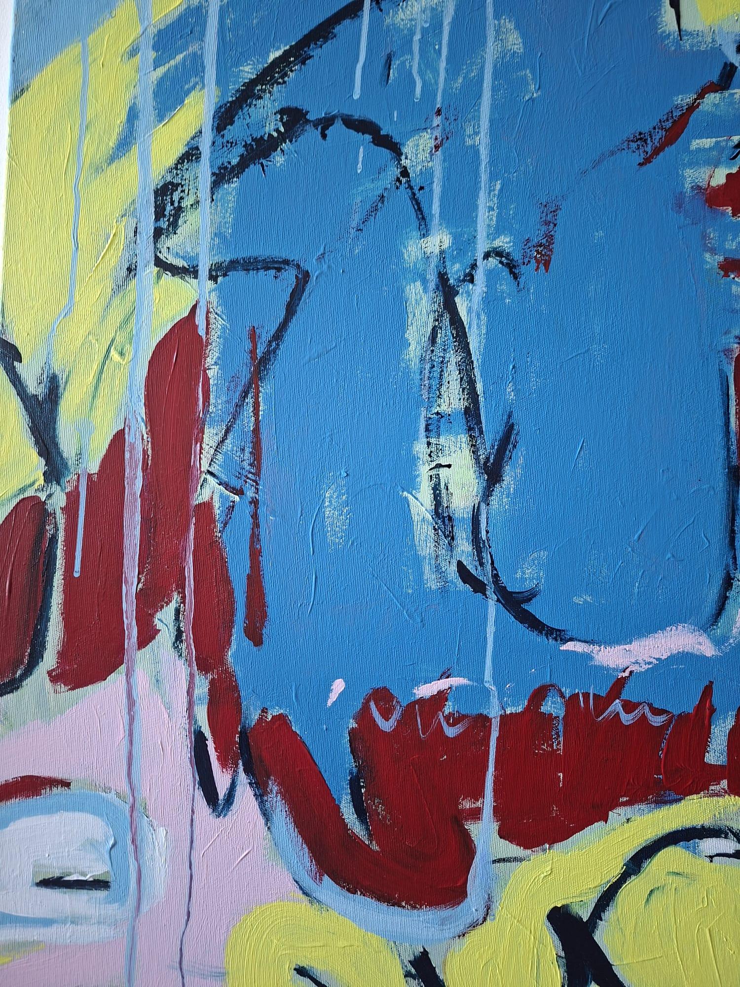 Kiss - Abstrakte Malerei, Landschaftsmalerei im Angebot 4