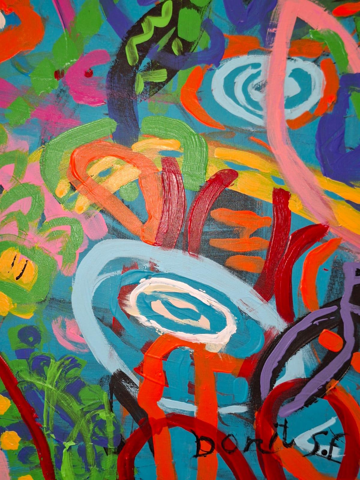 Naive Gaze - abstract painting, landscape painting im Angebot 3