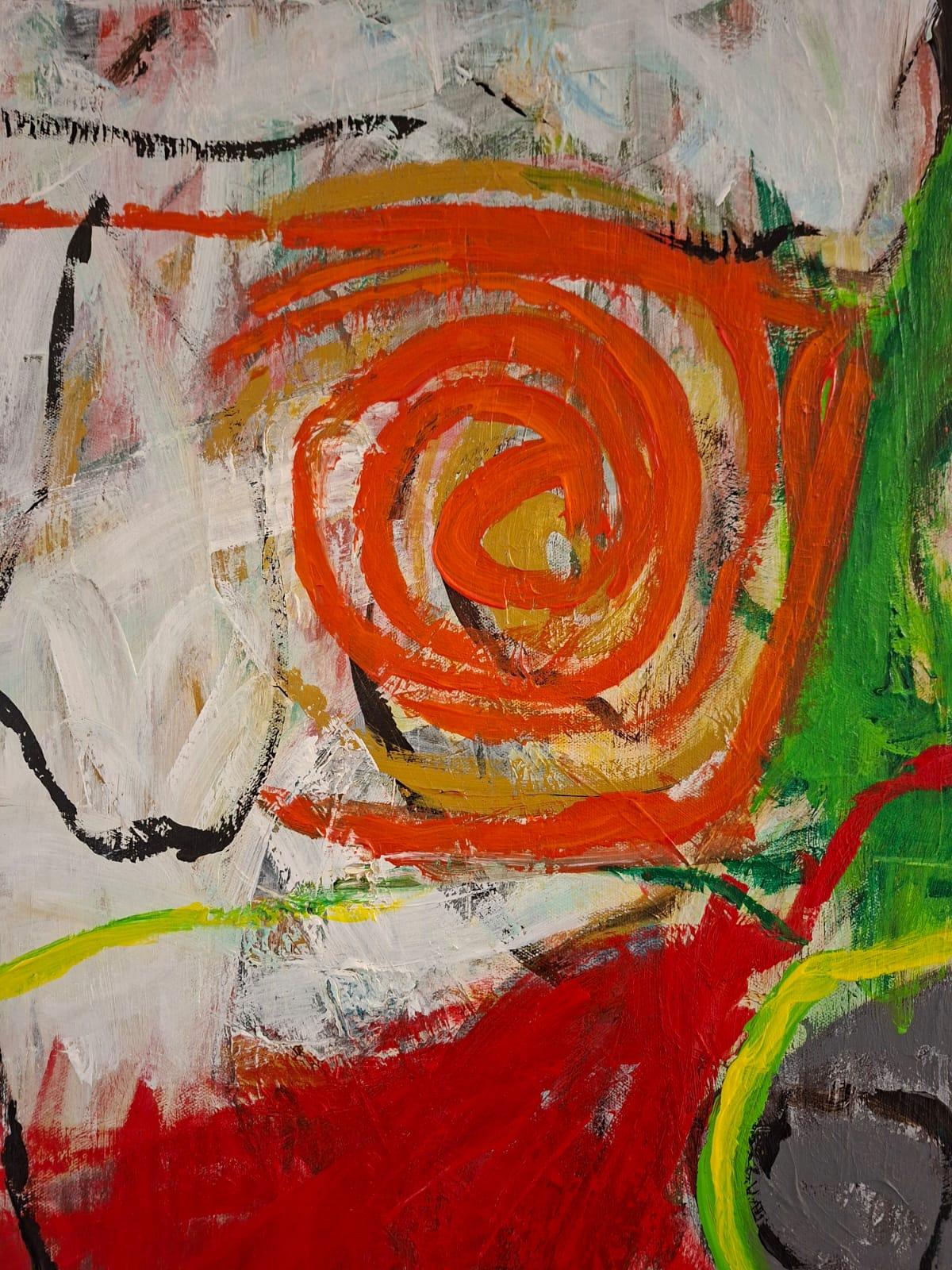 Red South - Abstrakte Malerei, Landschaftsmalerei im Angebot 5