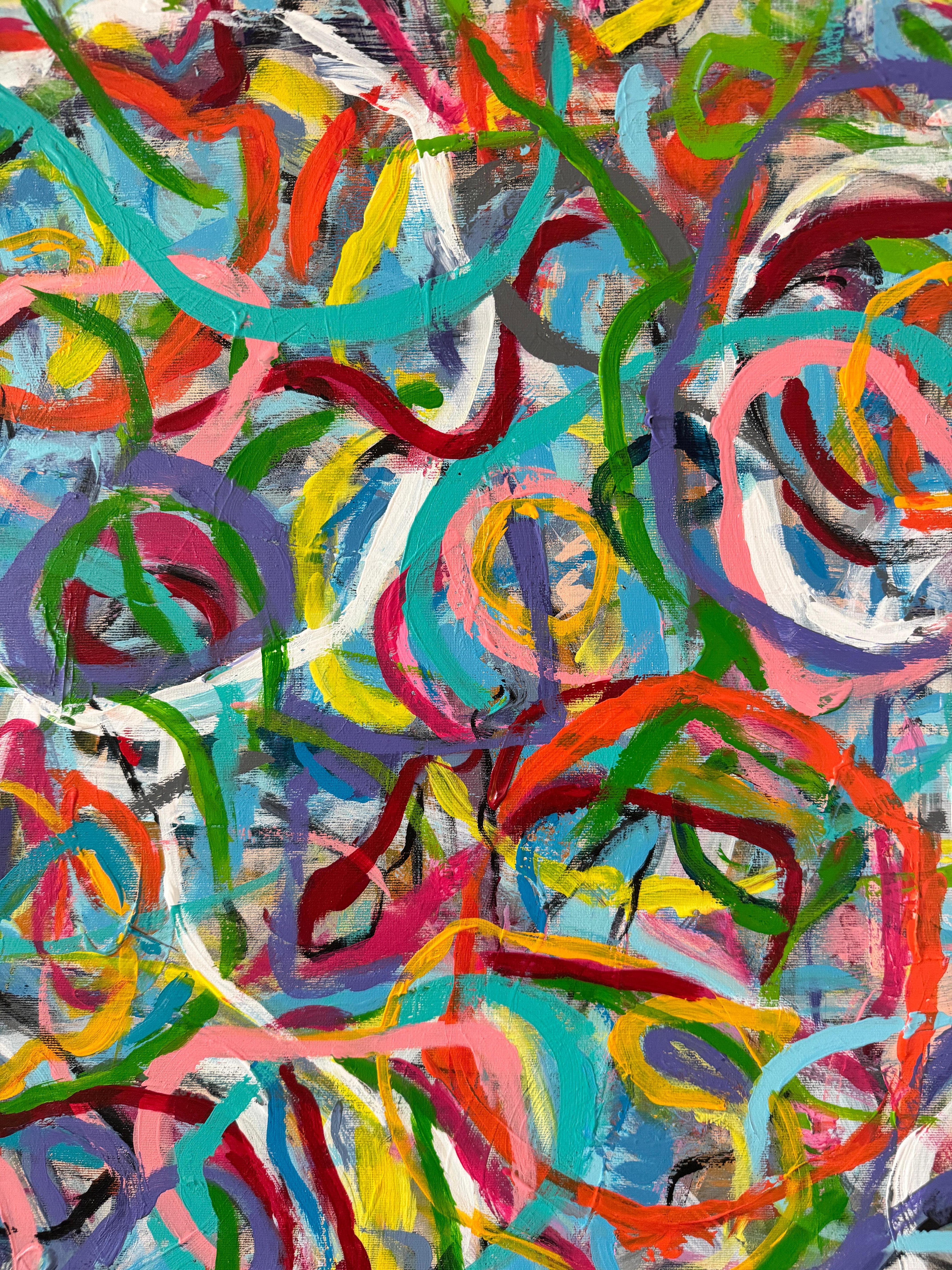 Tangle - abstract painting For Sale 5