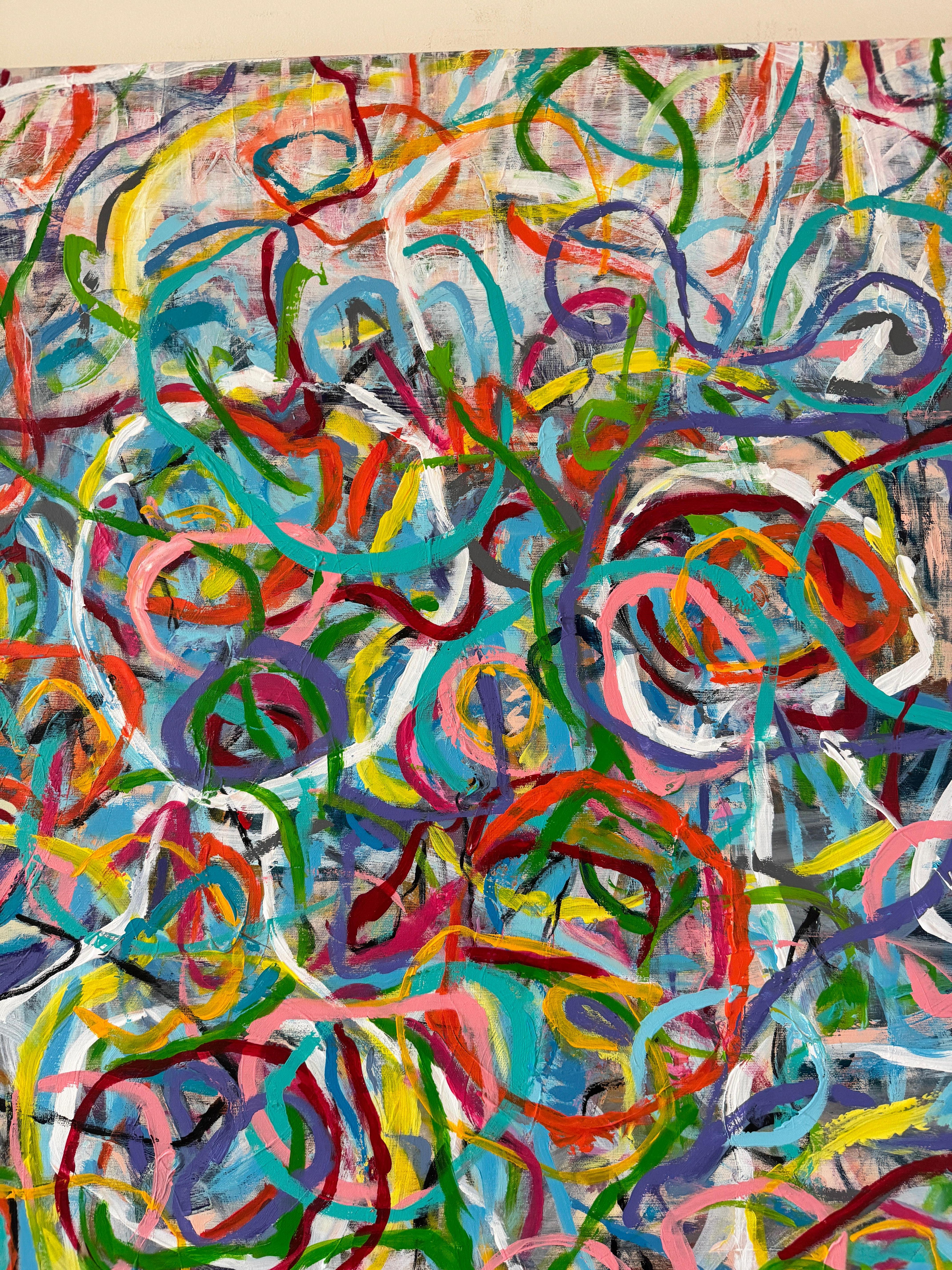 Tangle - abstract painting For Sale 6
