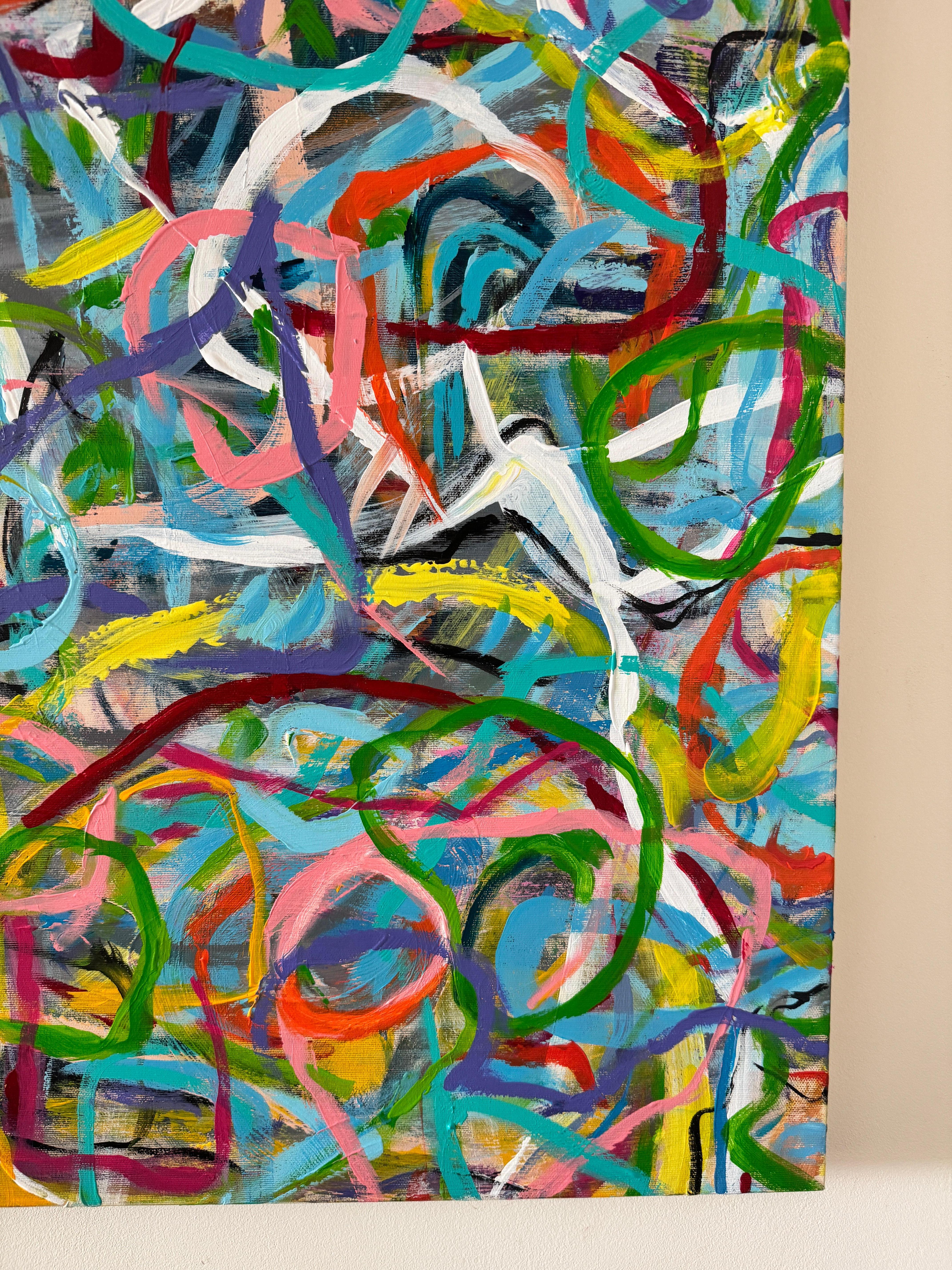 Tangle - abstract painting For Sale 3
