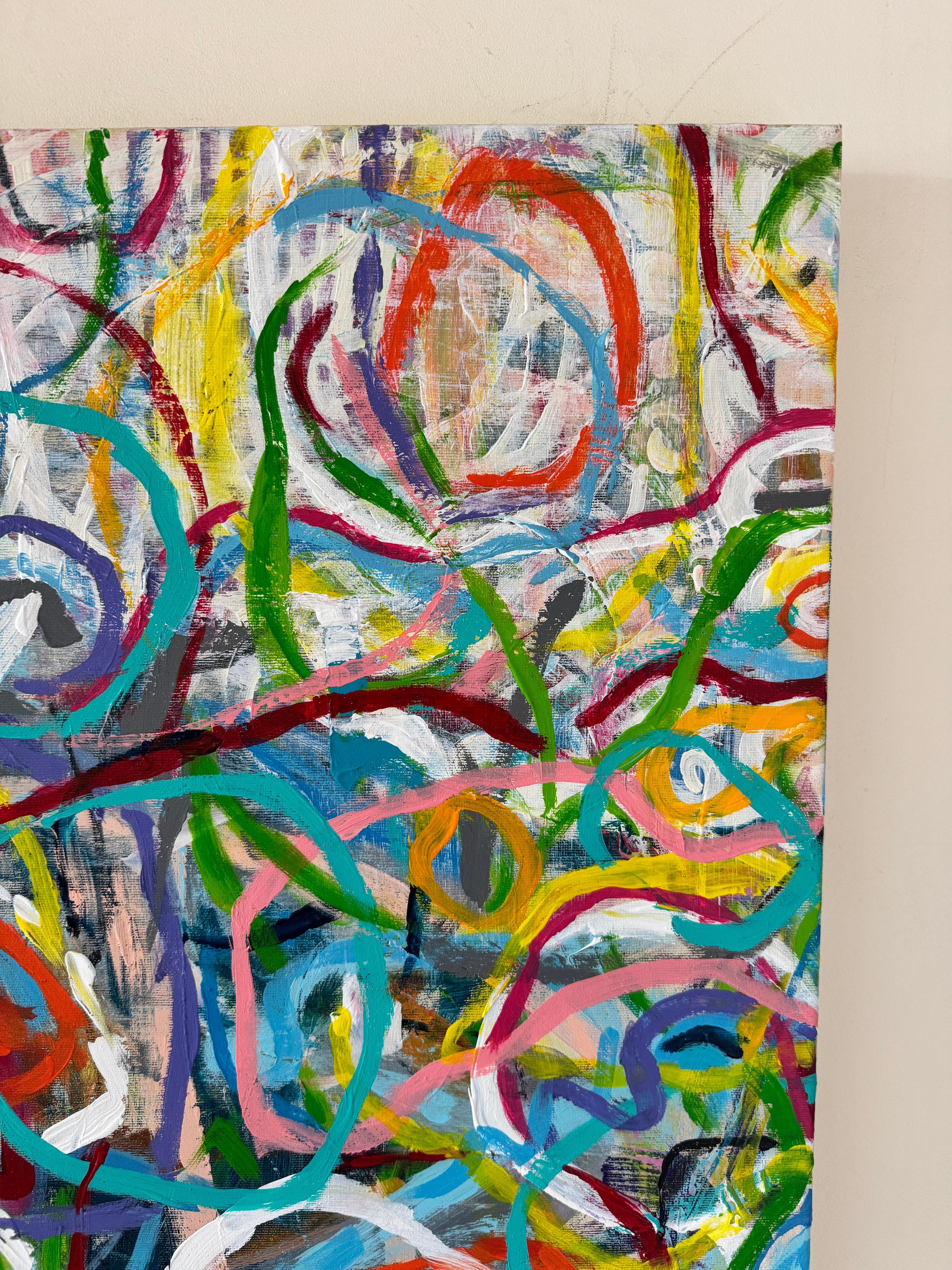 Tangle - abstract painting For Sale 4
