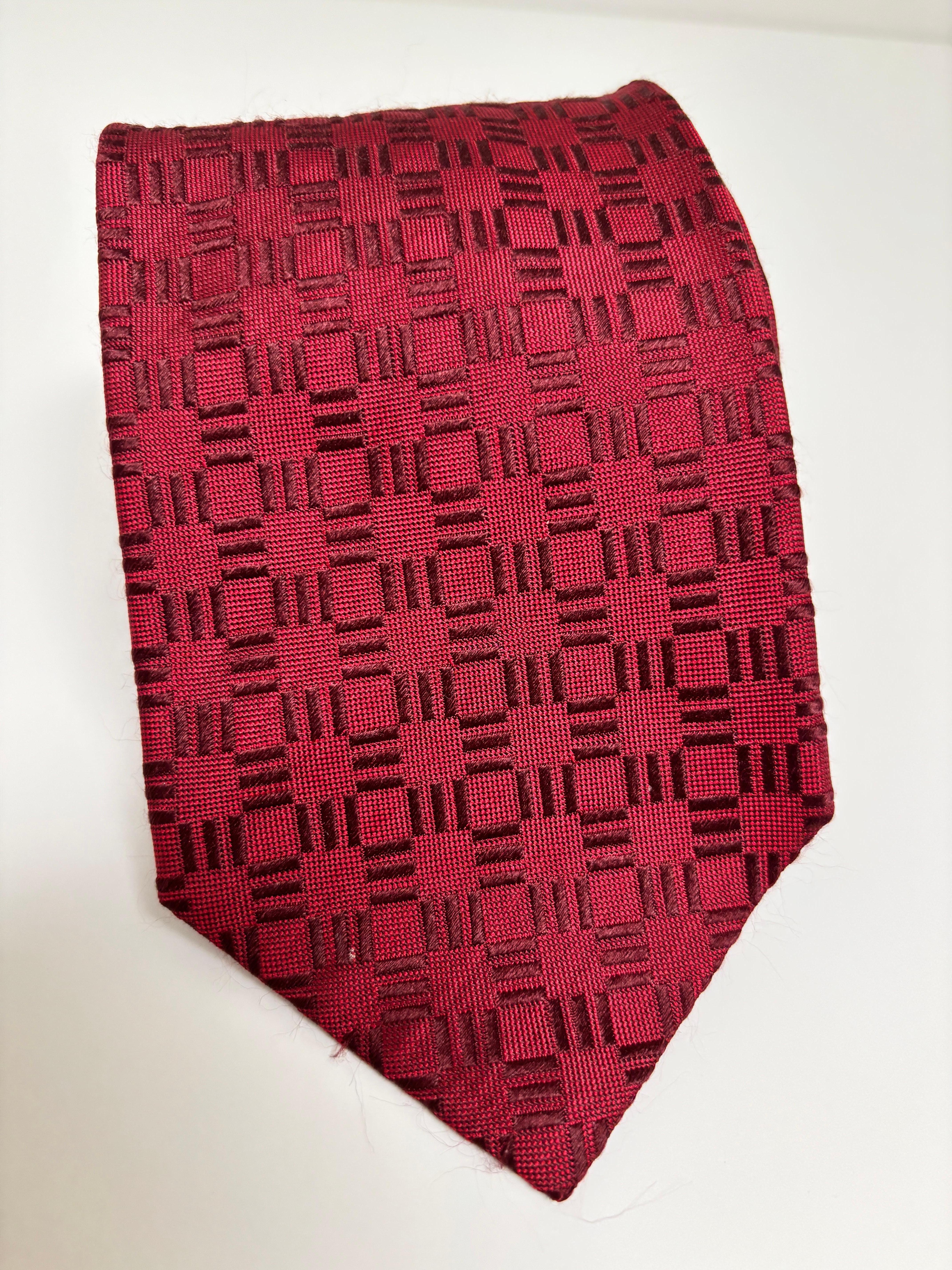 Dormeuil Corbata de cuello de seda roja para hombre Fabricada en Francia Rojo en venta