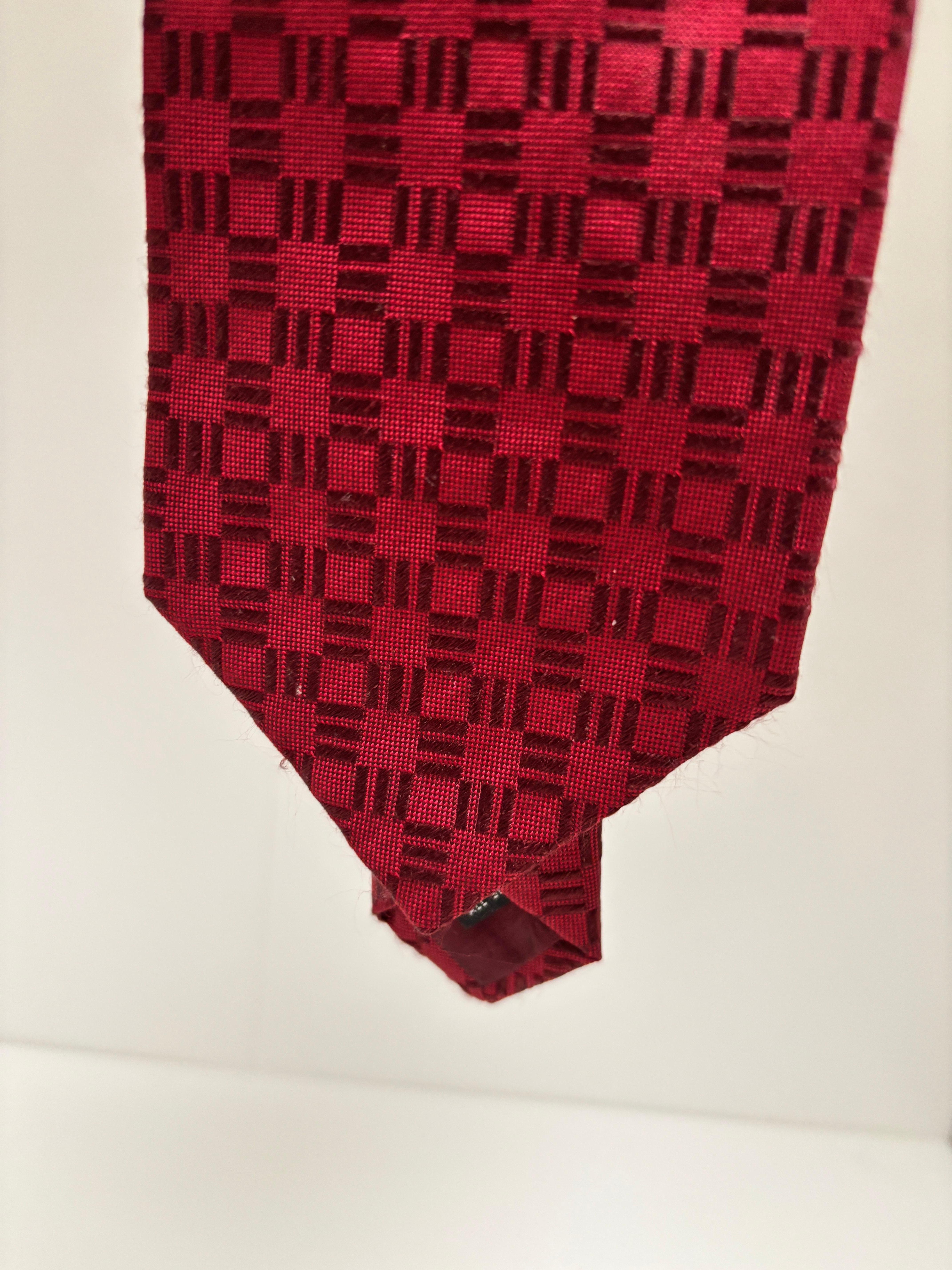 Dormeuil Corbata de cuello de seda roja para hombre Fabricada en Francia en venta 1