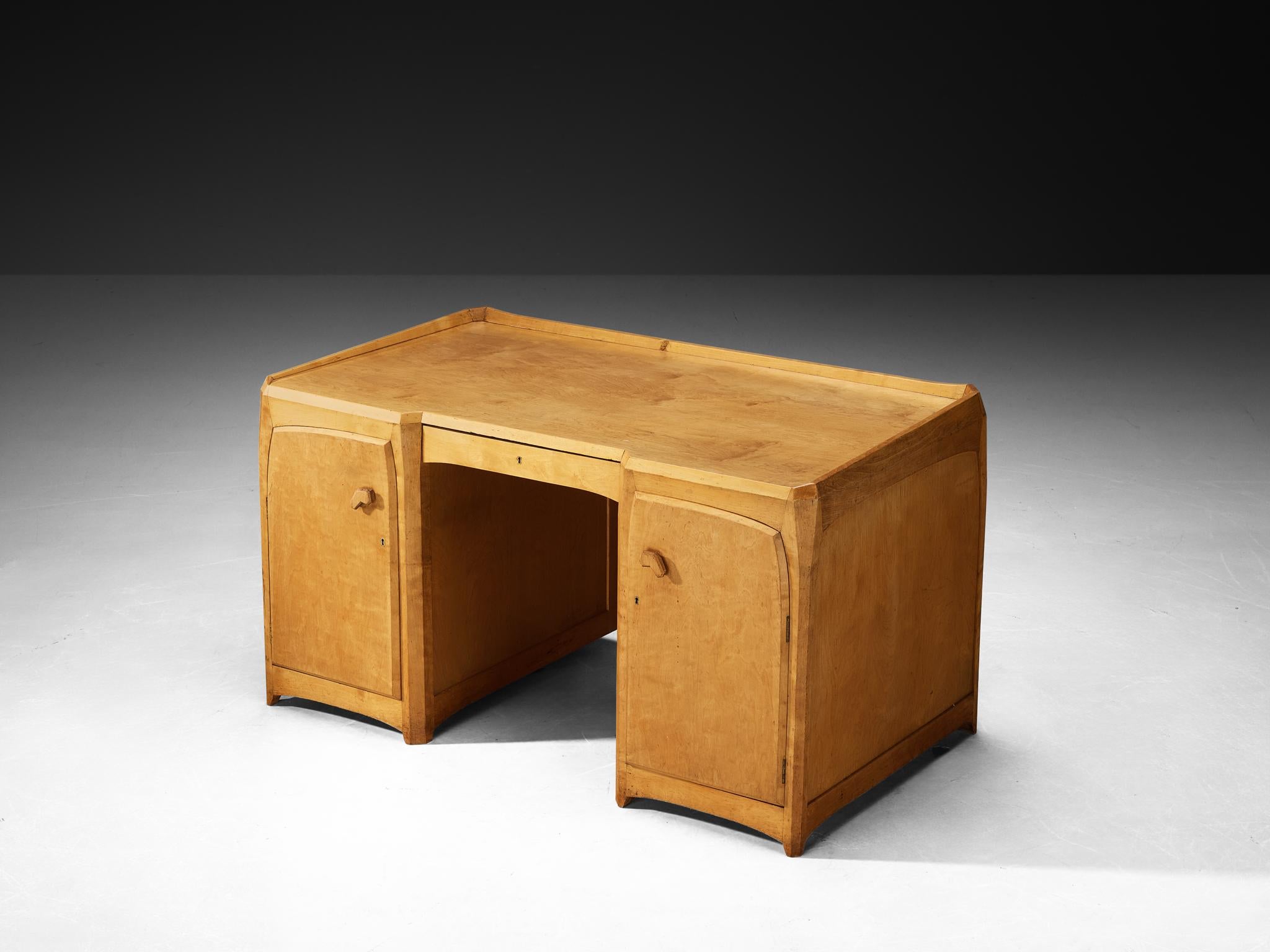Dornach School Anthroposophical Desk in Birch, circa 1930 For Sale 2