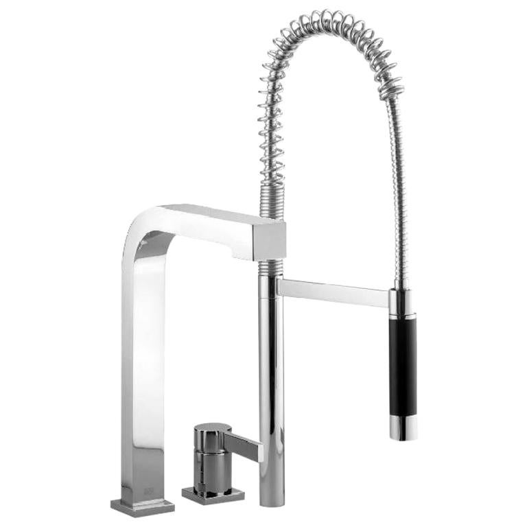 Dornbracht Germany Three-Hole Faucet and Prep Sprayer Set, Chrome Platinum