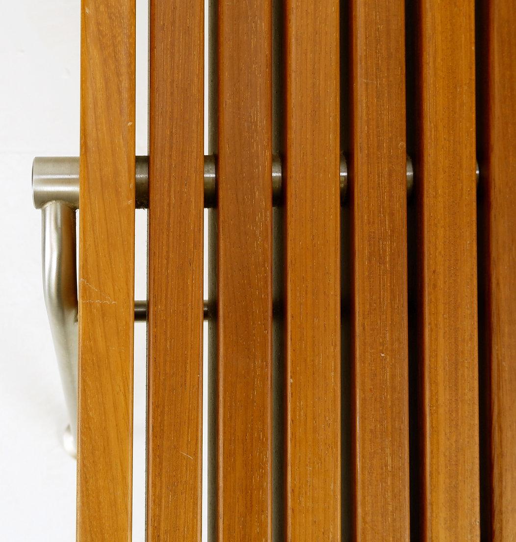 Dornbracht interior wooden slatted bench - Belgium 4