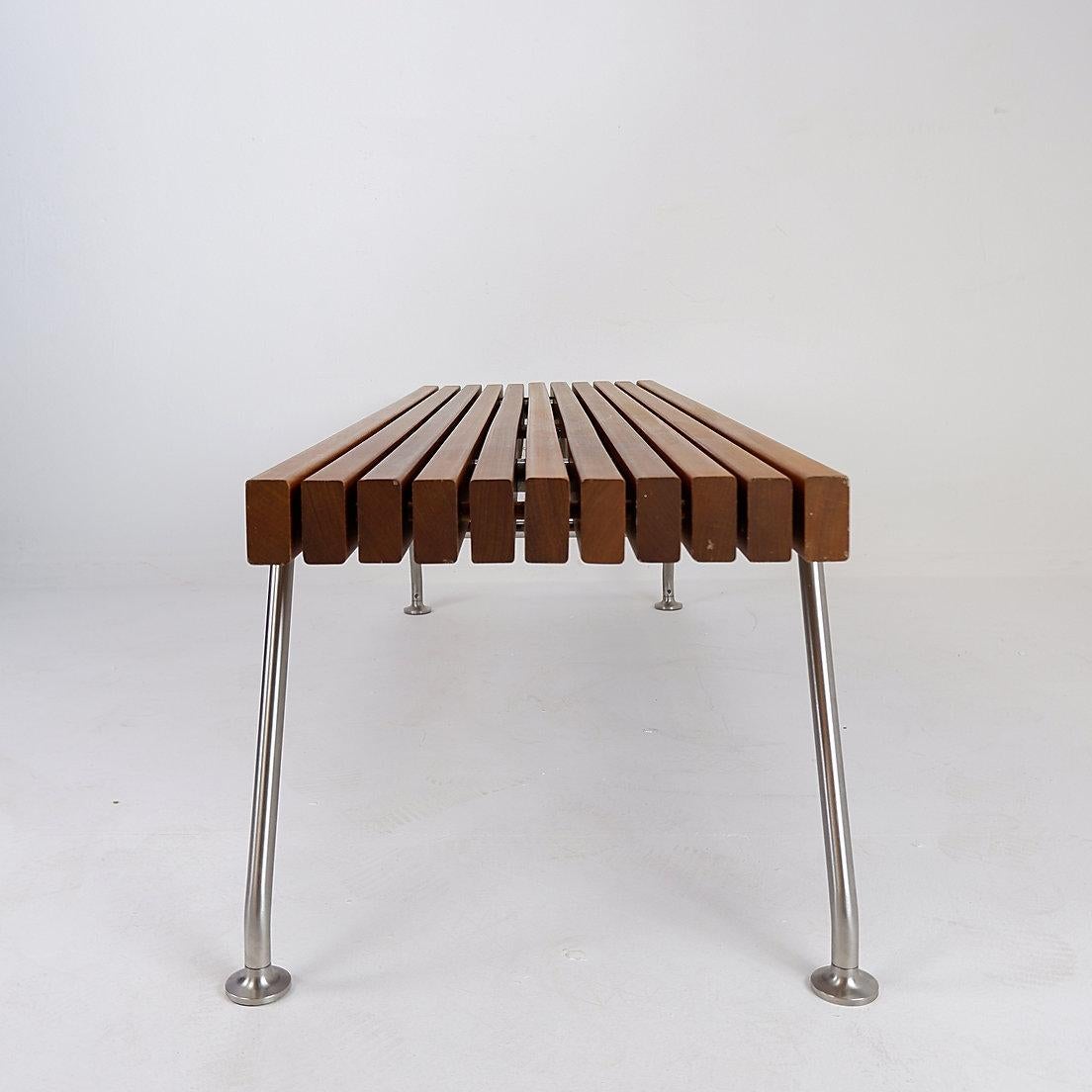 Dornbracht interior wooden slatted bench - Belgium 8
