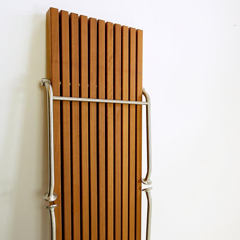 20th Century Dornbracht interior wooden slatted bench - Belgium For Sale