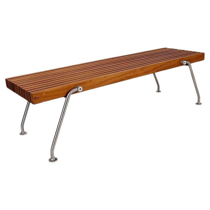 Dornbracht interior wooden slatted bench - Belgium For Sale