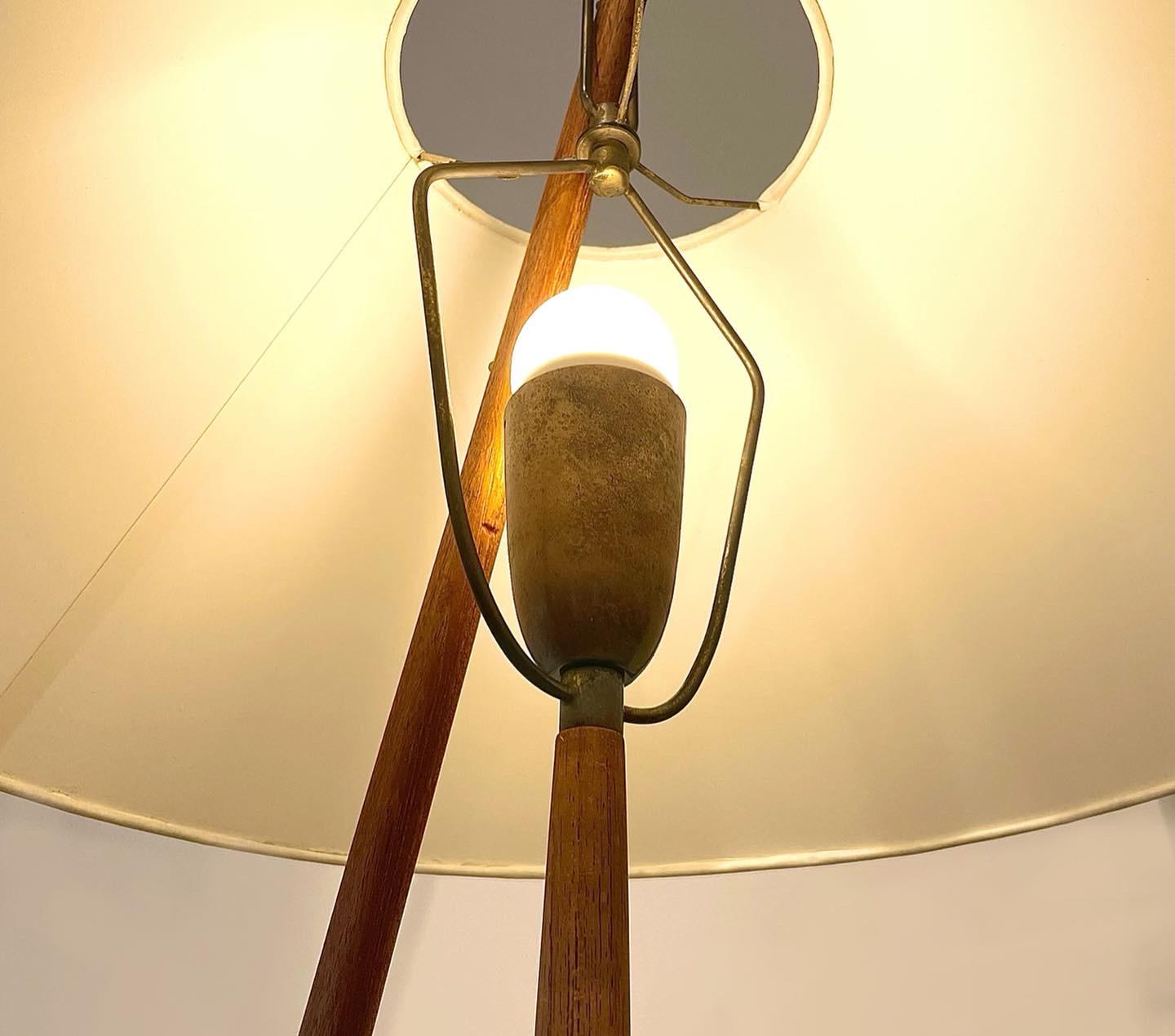 Organic Modern Dornstab Floor Lamp by J. T. Kalmar et A. Pöll, Kalmar Werkstatten, 1947