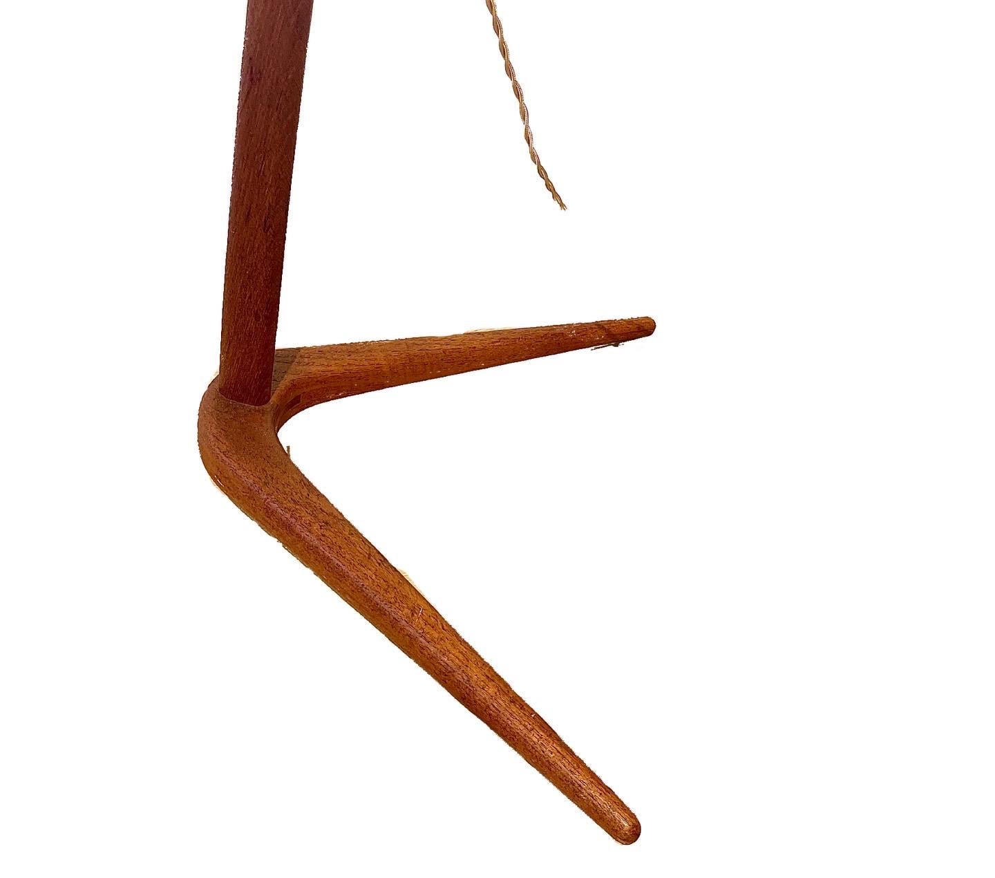 Austrian Dornstab Floor Lamp by J. T. Kalmar et A. Pöll, Kalmar Werkstatten, 1947