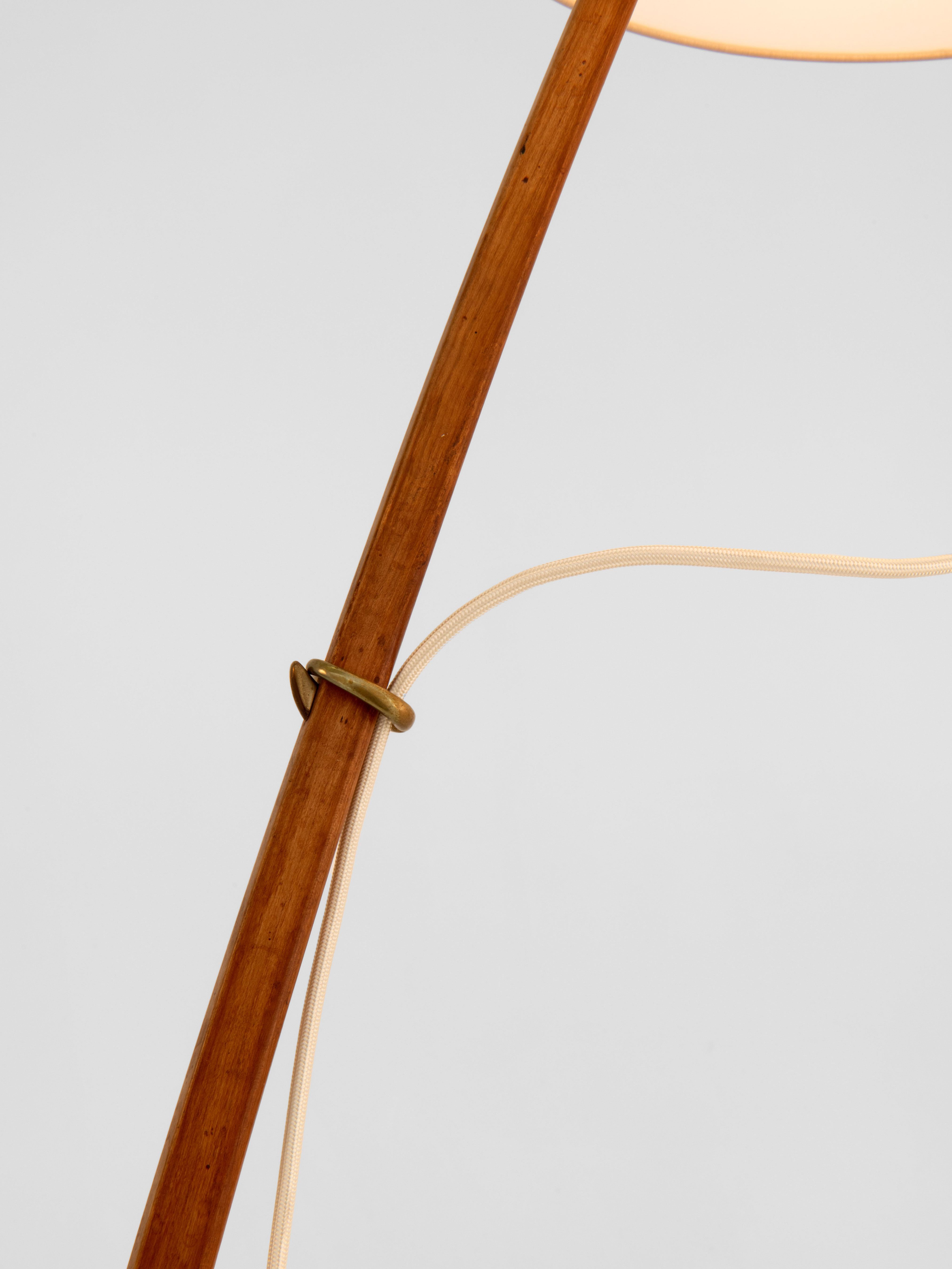 Brass Dornstab Floor Lamp - Model 2076 - J.T. Kalmar & A. Pöll
