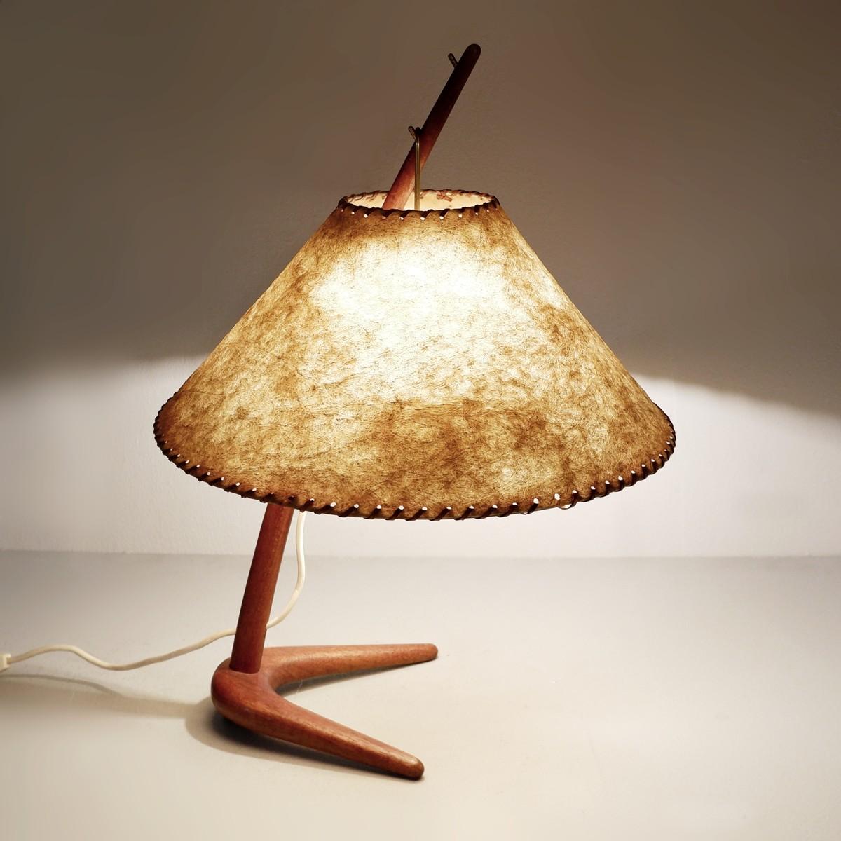 Mid-20th Century 'Dornstab' Table Lamps by J.T. Kalmar for Kalmar Werkstatten, a Pair Available