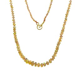 DOROTA LASAK 22k gold fire opal beaded necklace