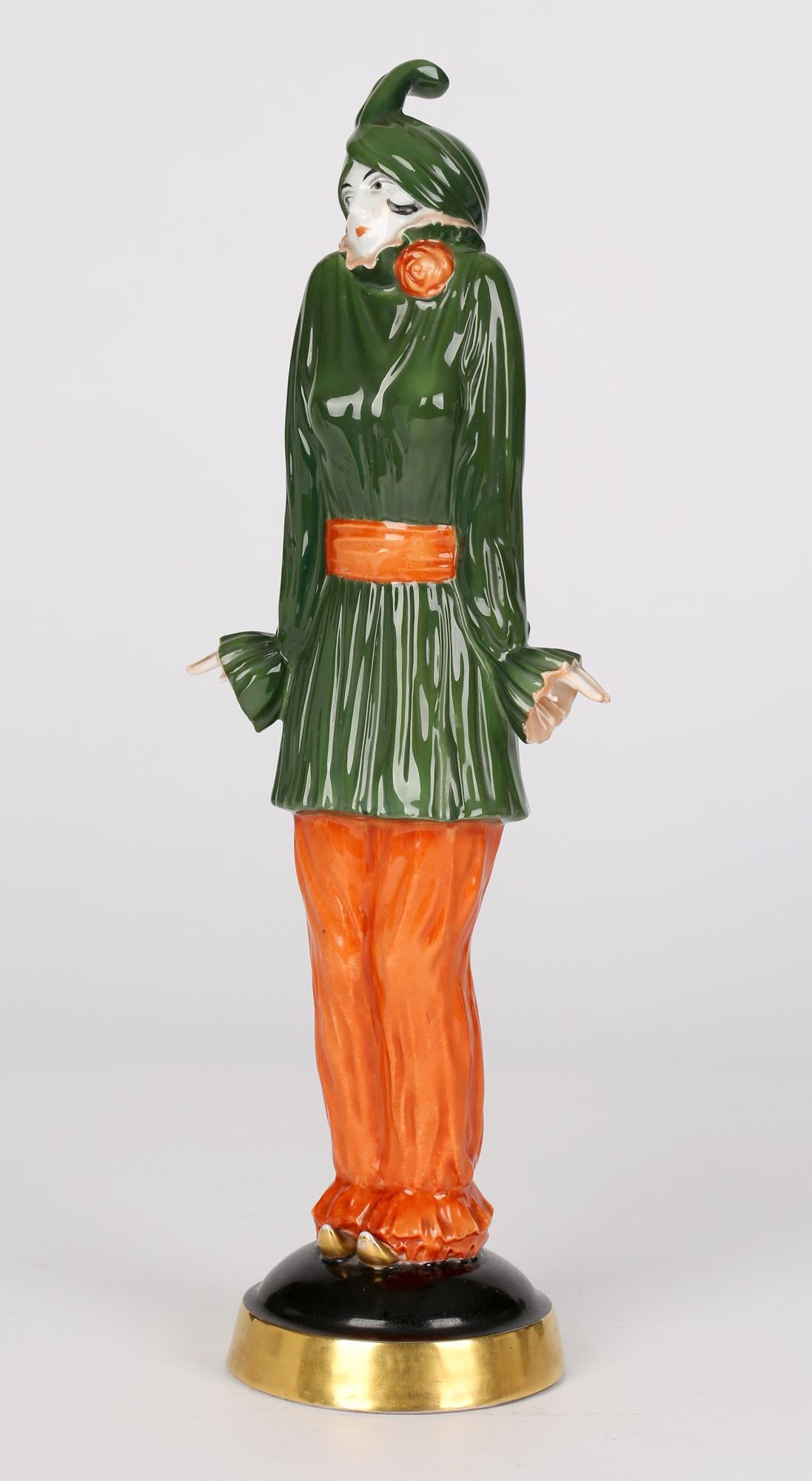 Europeo Dorothea Charol Rosenthal Art Deco Pierrette Porcelain Figurine in vendita