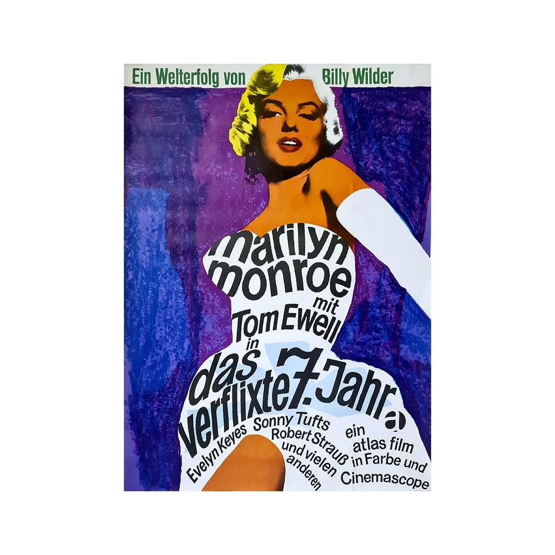 1966 Original poster by Dorothea Fischer-Nosbisch representing Marilyn Monroe - Print by Dorothea Fischer Nosbisch