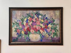 Dorothea Litzinger (American 1889-1925) Large Scale Floral Still Life