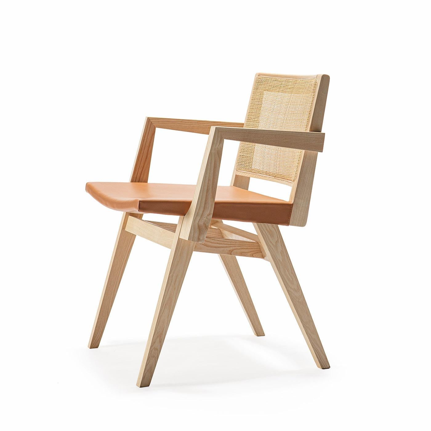 Italian Dorothea/P Beige Chair by Balutto Associati For Sale