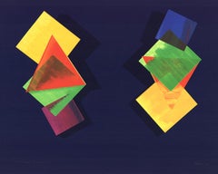 Dorothea Rockburne-Mozart and Mozart Upside Down and Backward-36.5" x 45.5"