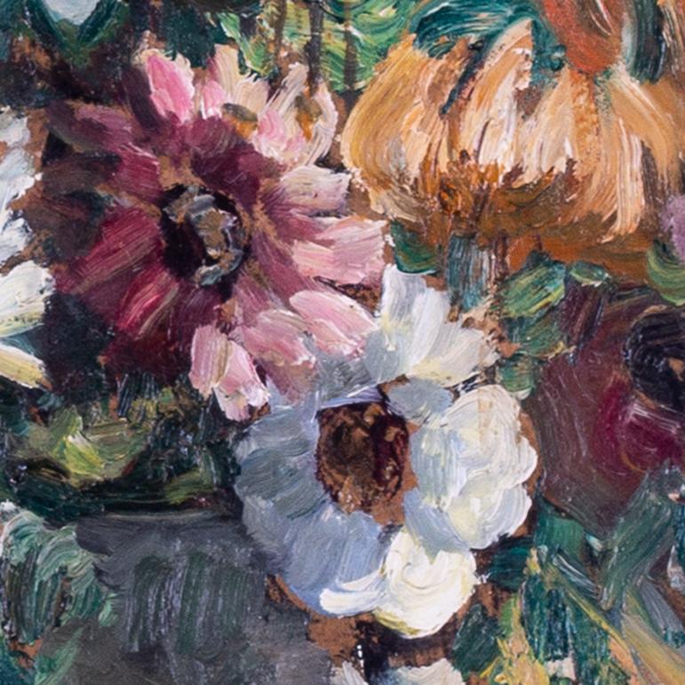 Dorothea Sharp 'Lilies, dahlias and other summer blooms' British, female, signed For Sale 4