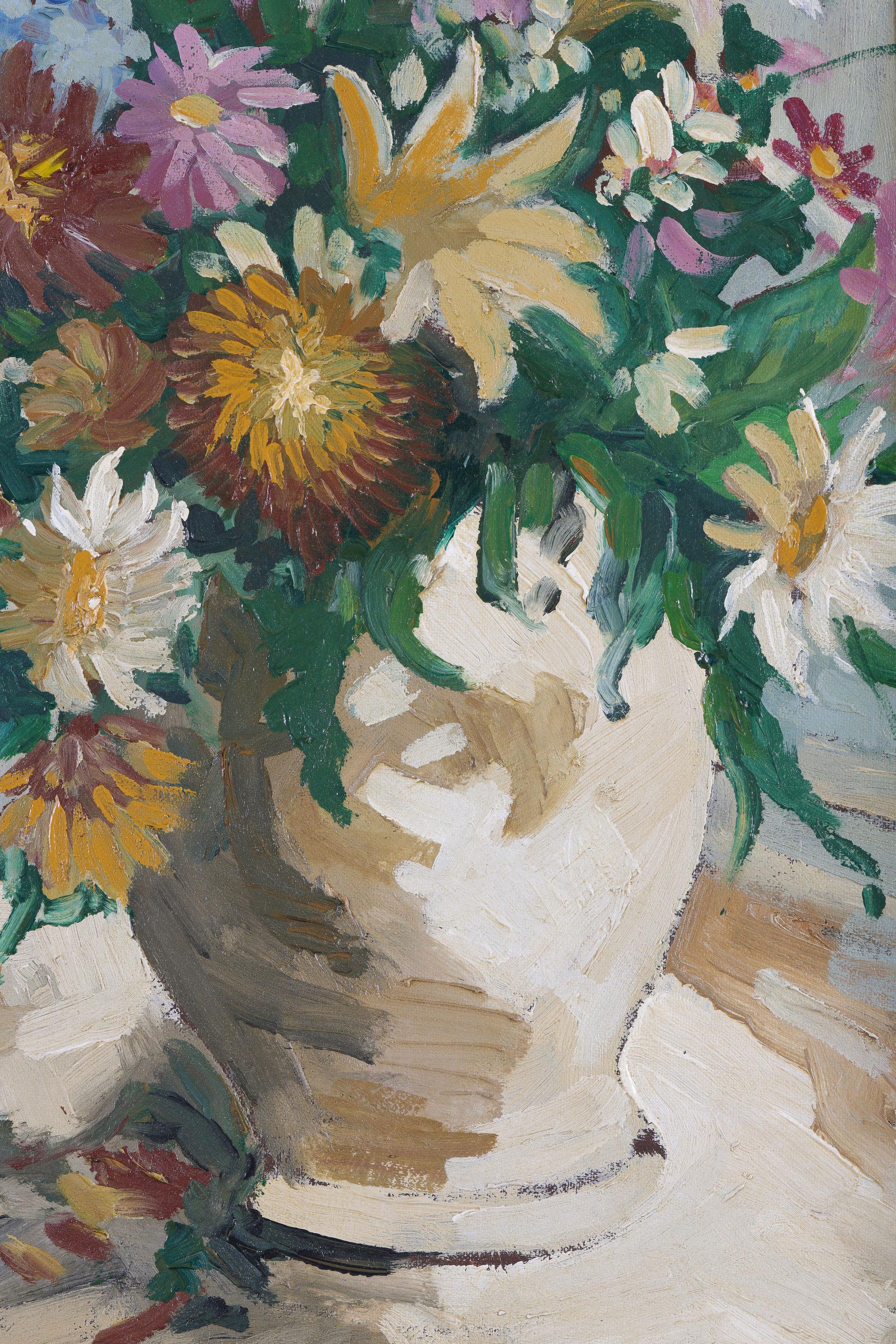 Ein Stillleben mit Blumen (Impressionismus), Painting, von Dorothea Sharp