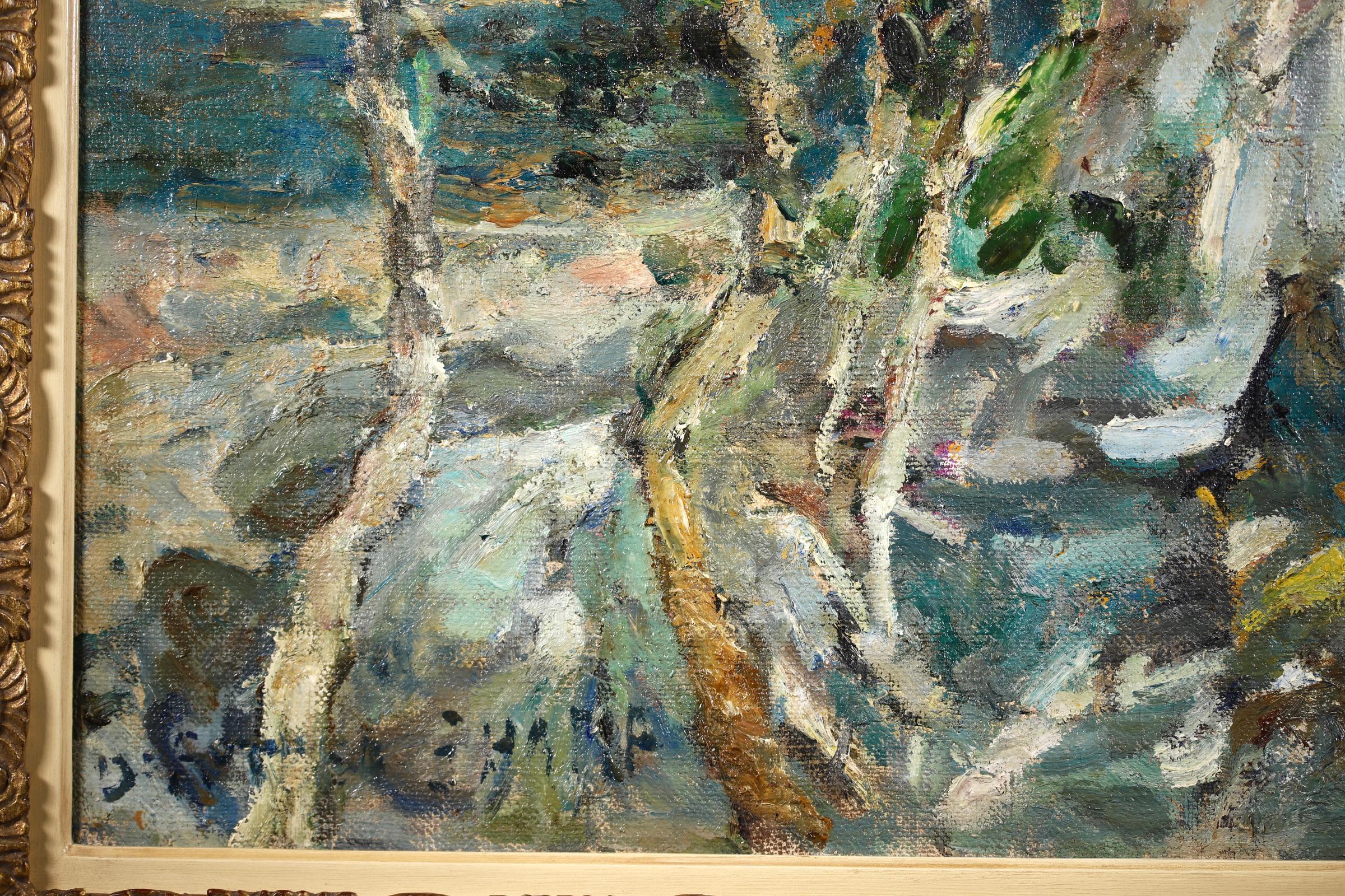 By The River - Impressionist Painting by Dorothea Sharp