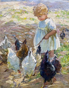 Alimentar a las gallinas