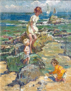 Jugando entre las rocas, St Ives