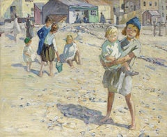 Summer Time - Children Playing on a Beach 