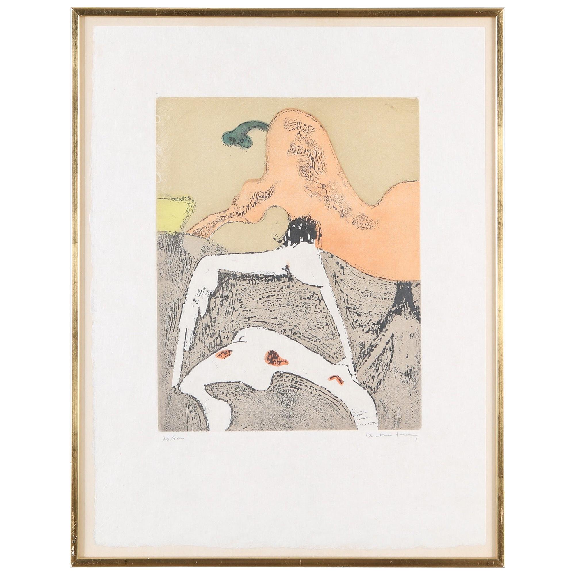 Dorothea Tanning 1910-2012 'Corps Et Visage'(Body & Face) Aquatint, 1973 For Sale