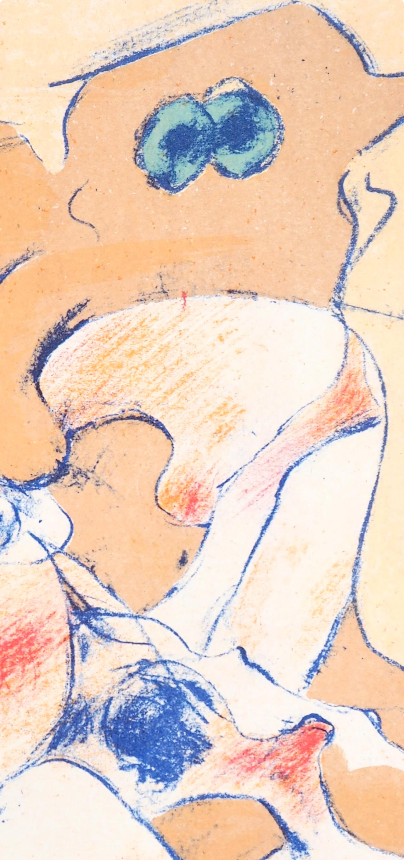 Composición, Société internationale d'art XXe siècle - Figurative Print Naranja de Dorothea Tanning