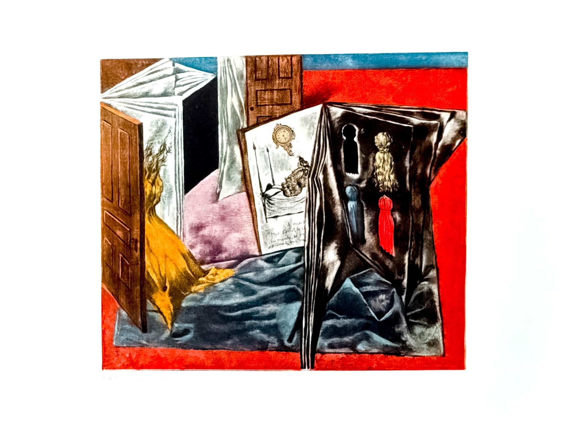 Dorothea Tanning (1910-2012) - Color etching and aquatint on River paper - 1969