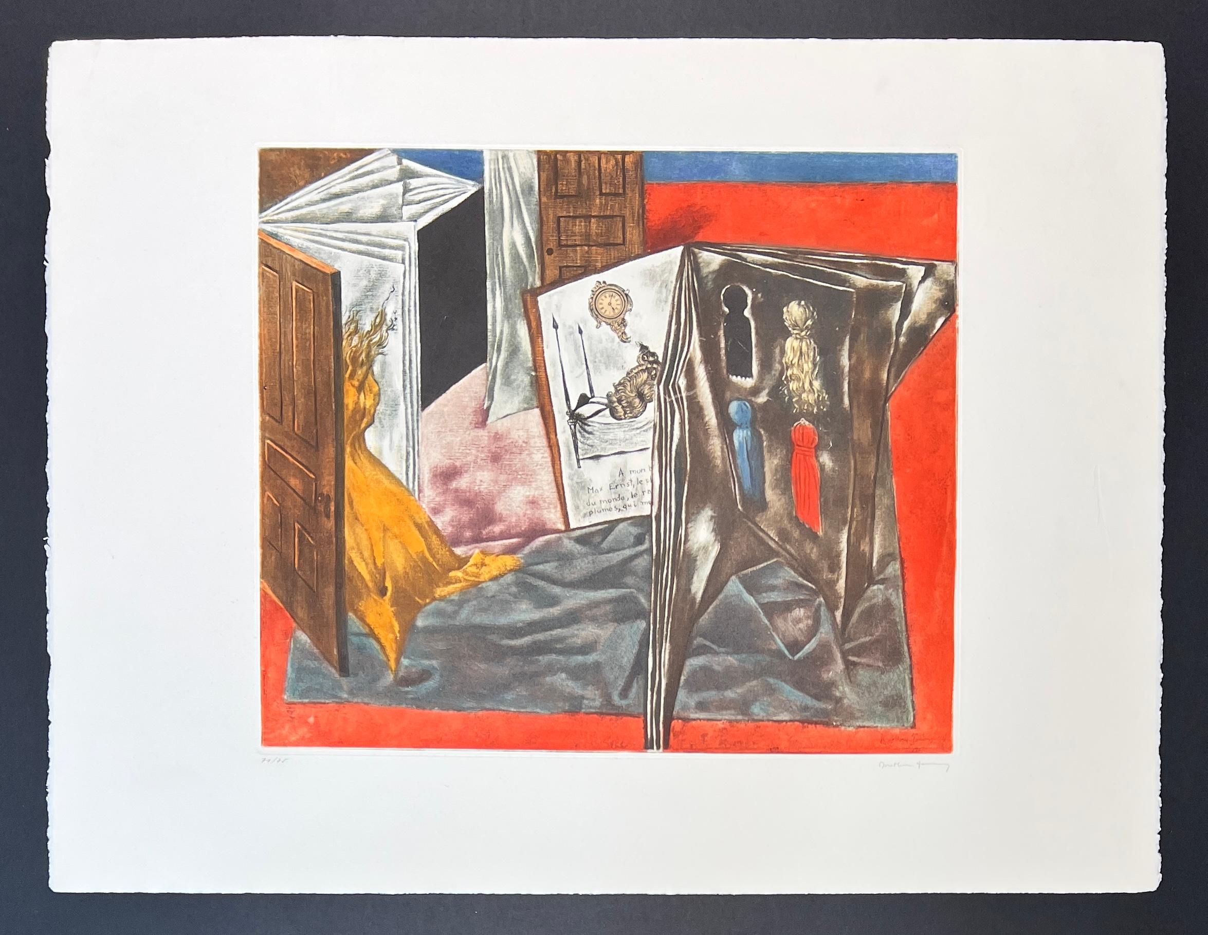 Dorothea Tanning (1910-2012) - Coloured etching and aquatint on Arches paper For Sale 1