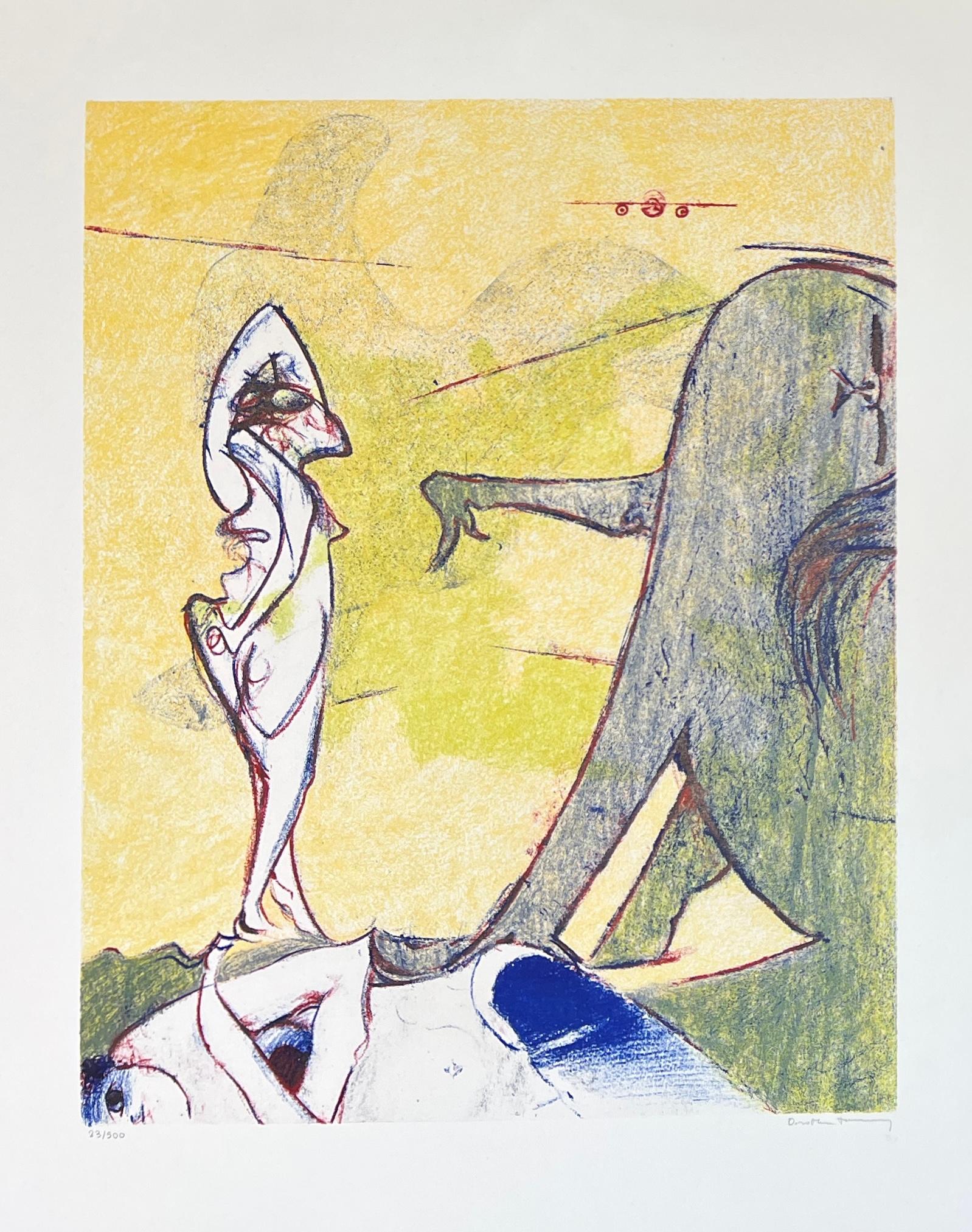 Dorothea Tanning (1910-2012) - Coloured lithograph - 1976 For Sale 1