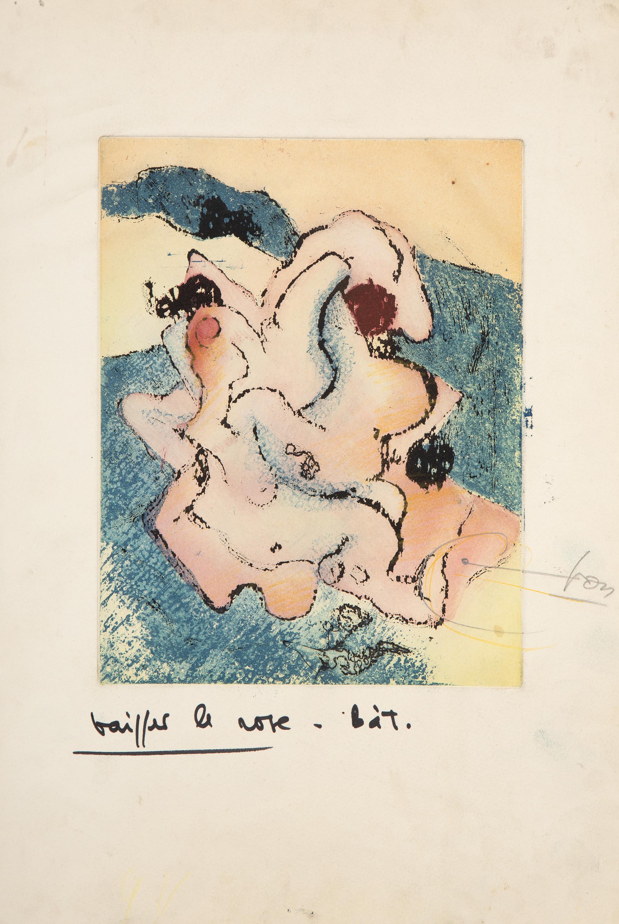 En Chair Et En Or, Etching with Aquatint by Dorothea Tanning For Sale 1