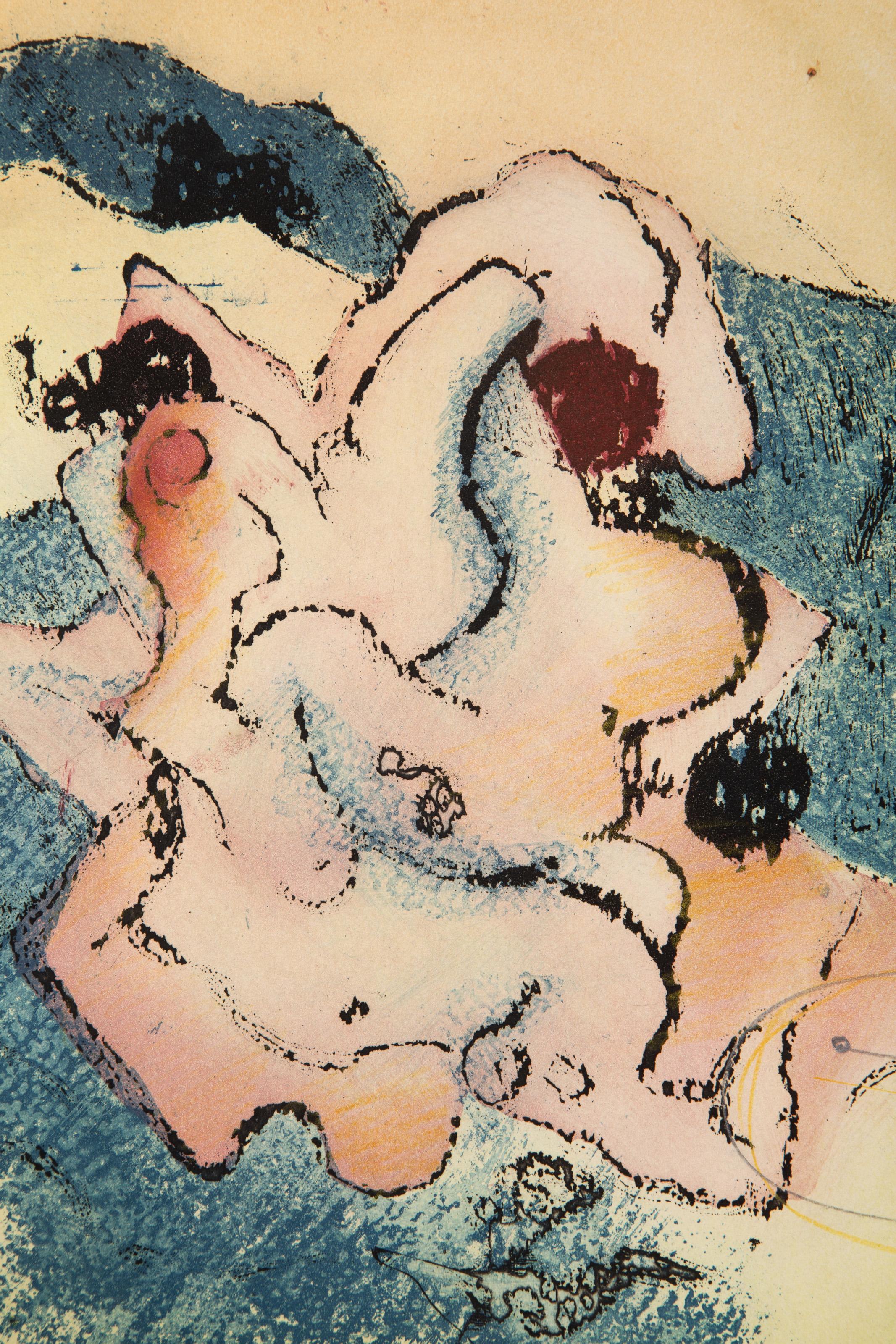 En Chair Et En Or, Etching with Aquatint by Dorothea Tanning For Sale 2