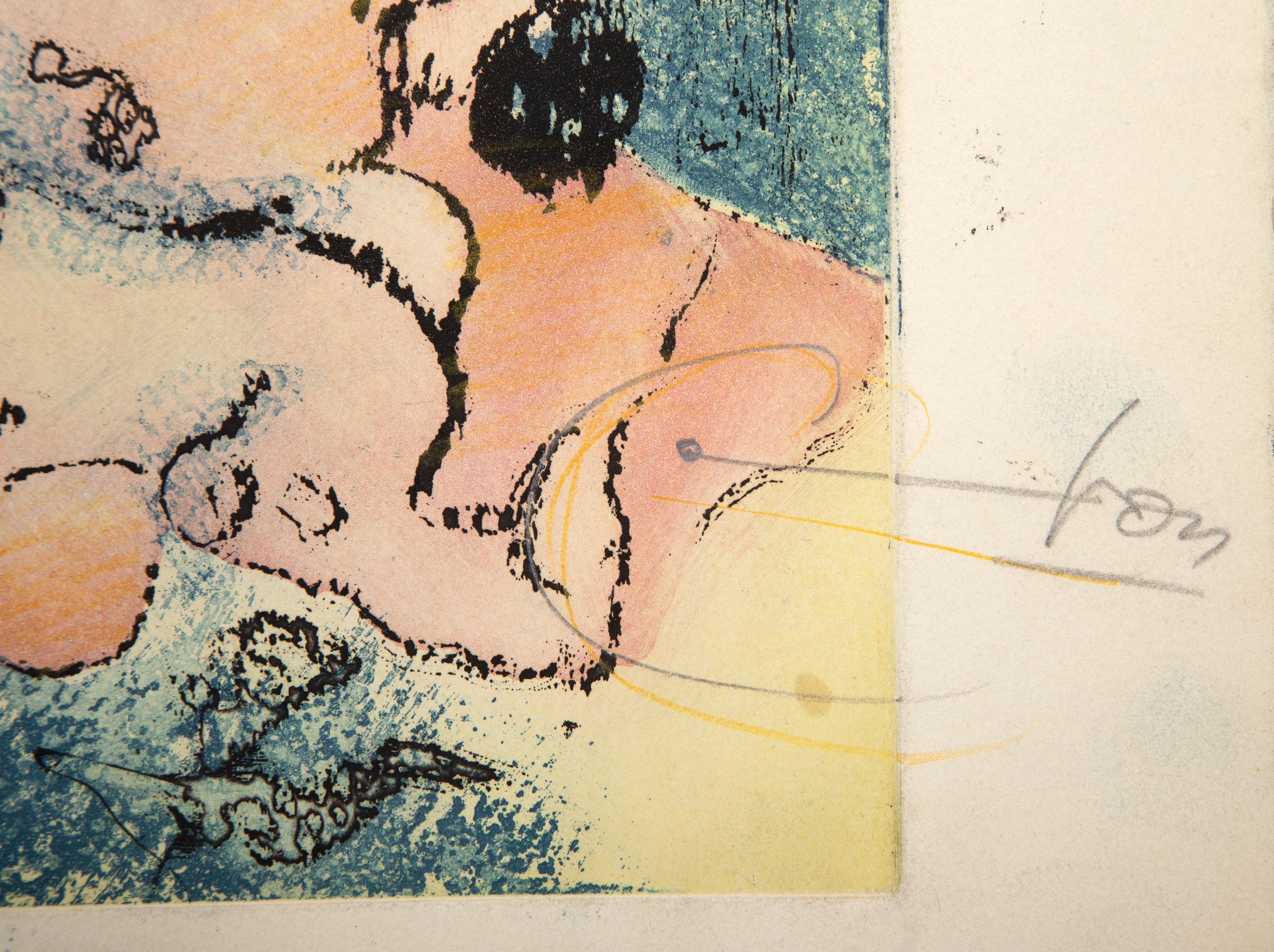 En Chair Et En Or, Etching with Aquatint by Dorothea Tanning For Sale 4