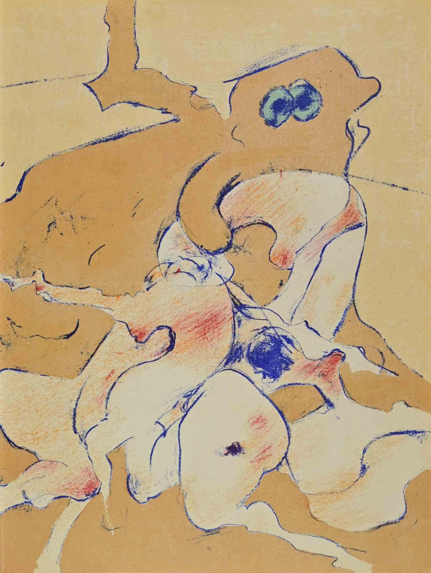 Sin título - Litografía de Dorothea Tanning - 1974