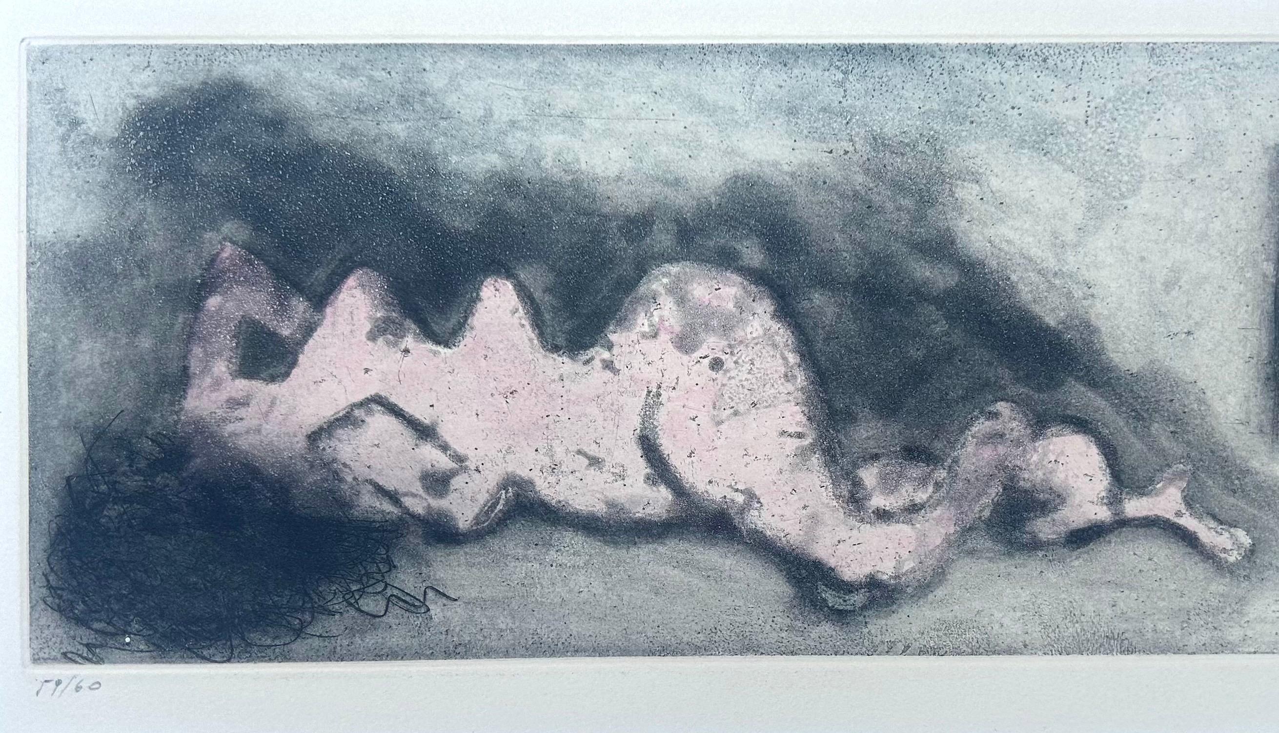 Voyeurs - Litografia firmata a mano in edizione limitata Artista surrealista donna, 1970 - Print di Dorothea Tanning